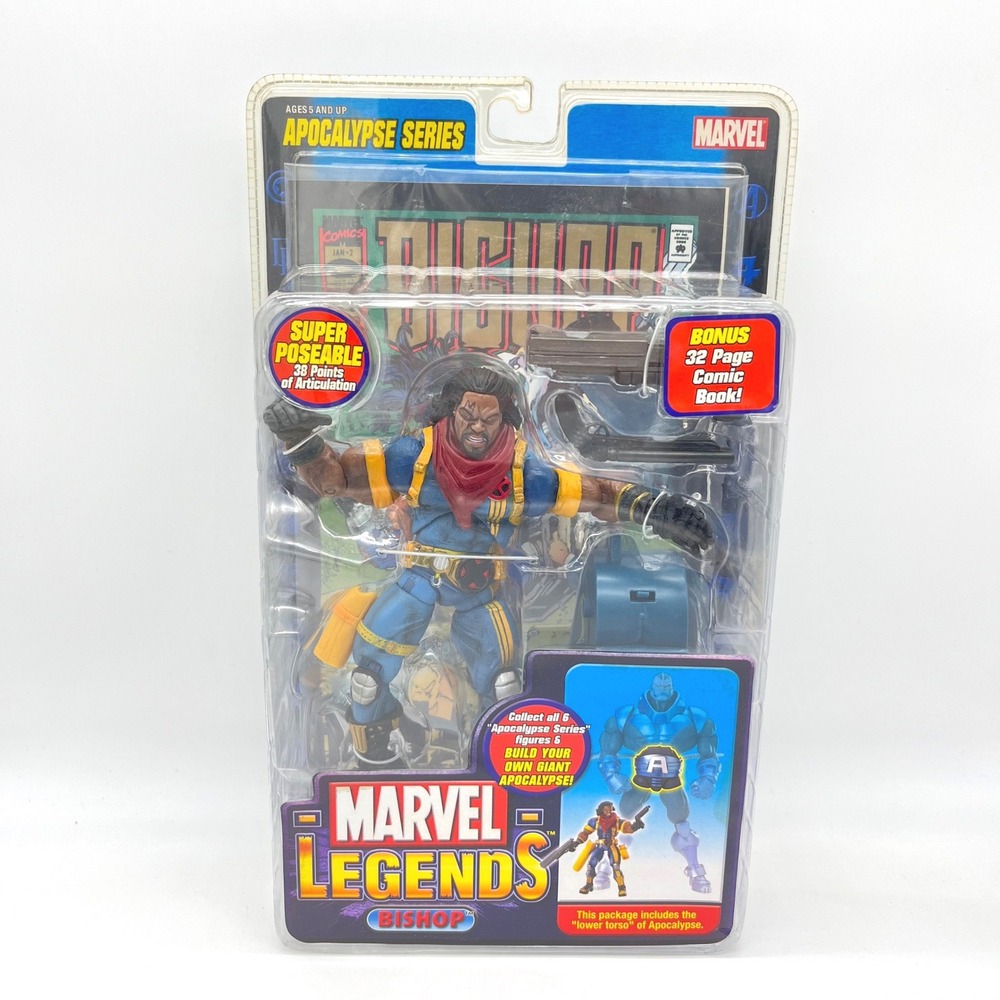 Marvel Legends Bishop Apocalypse Series Toy Biz Action Figure with Comic BAF